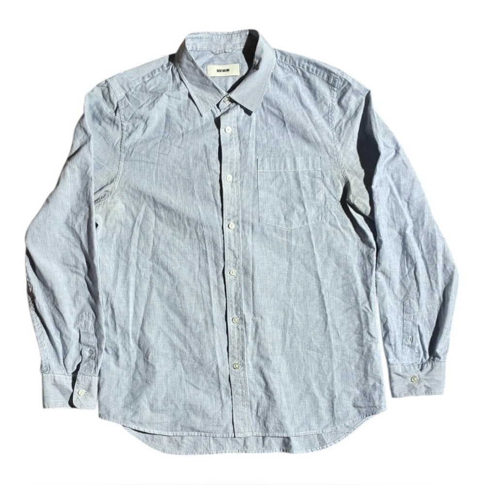 Casual Light Blue Men's Button-Up Shirt